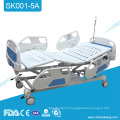 Lit d&#39;hôpital médical motorisé pliable simple Icu de SK001-5A